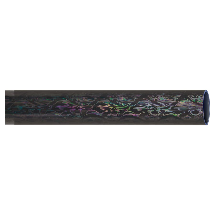 45" Round Trophy Column Tubing, 1 3/4" (Cut to Length) - 45" Round Black Vapor Full Wrap Trophy Column