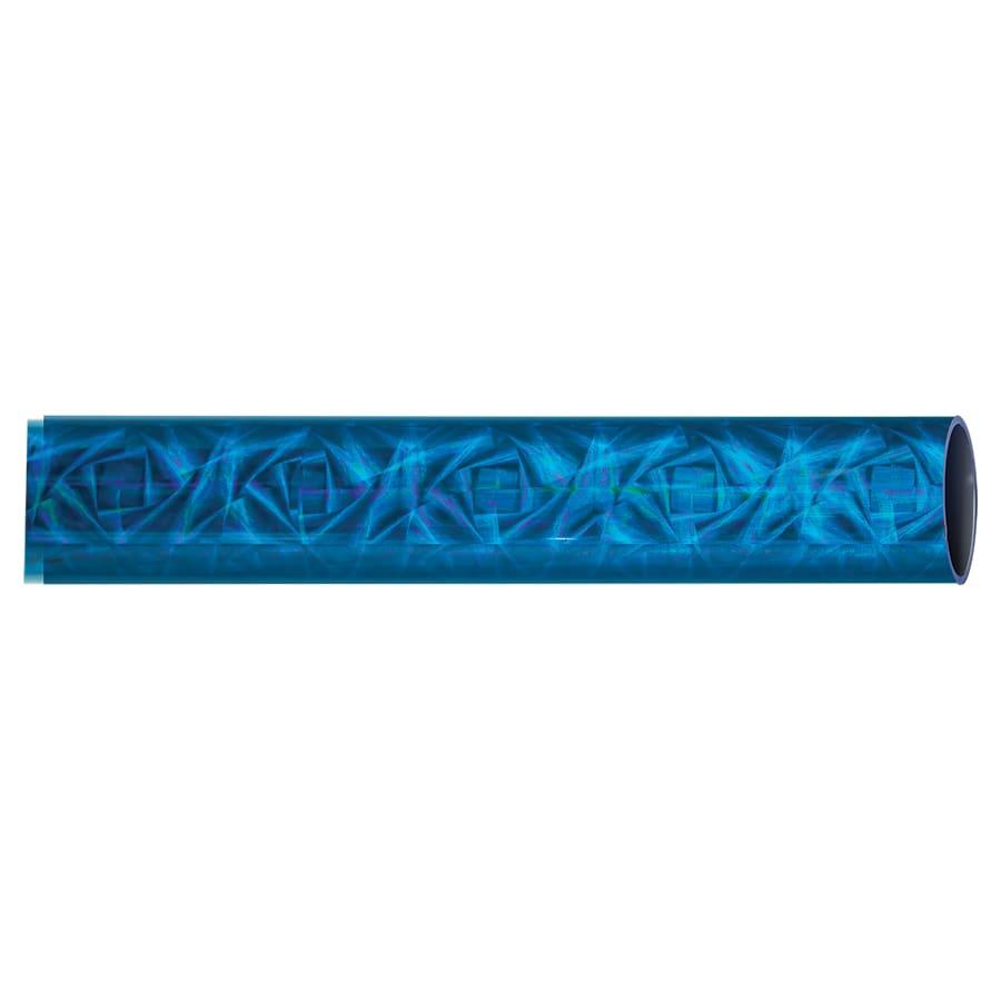 45" Round Trophy Column Tubing, 1 3/4" (Cut to Length) - 45" Round Blue Dazzle Full Wrap Trophy Column