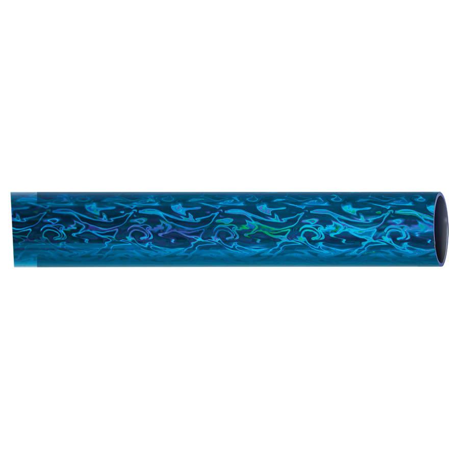 45" Round Trophy Column Tubing, 1 3/4" (Cut to Length) - 45" Round Blue Vapor Full Wrap Trophy Column