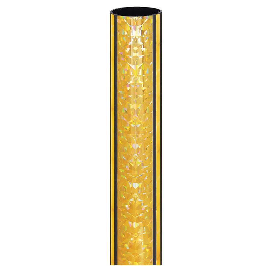 45" Round Trophy Column Tubing, 1 3/4" (Cut to Length) - 45" Round Gold/Gold Illusion Trophy Column