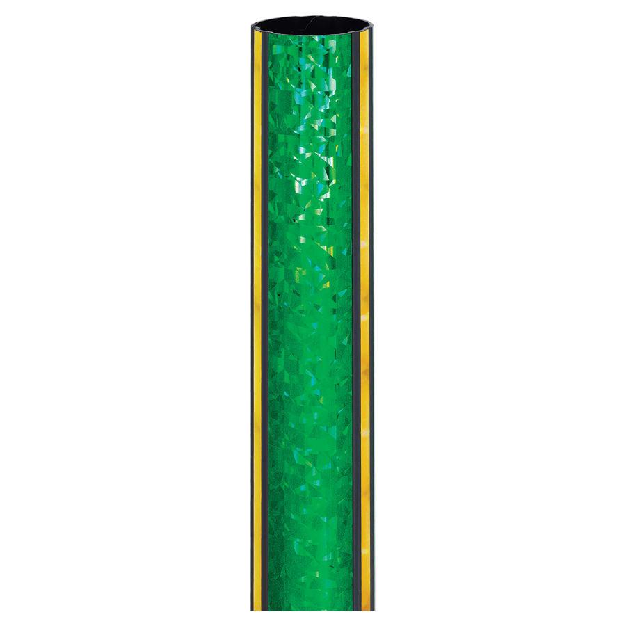 45" Round Trophy Column Tubing, 1 3/4" (Cut to Length) - 45" Round Green/Gold Illusion Trophy Column