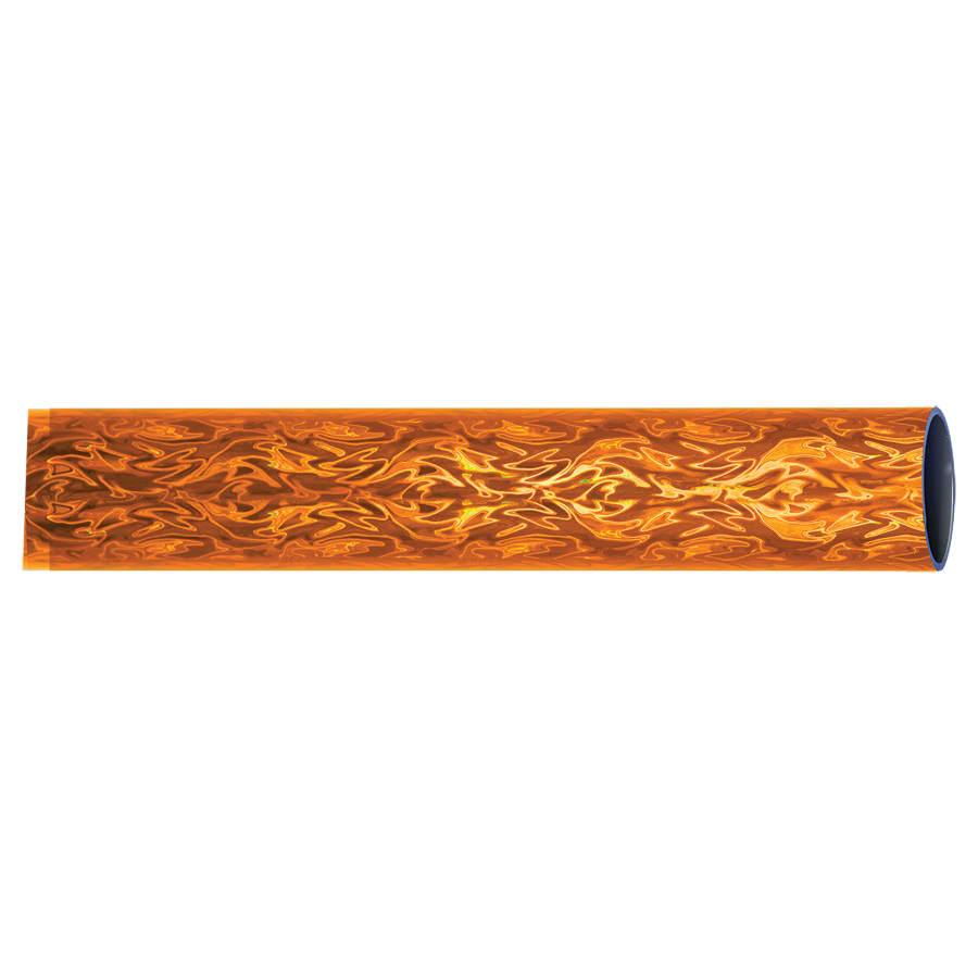 45" Round Trophy Column Tubing, 1 3/4" (Cut to Length) - 45" Round Orange Vapor Full Wrap Trophy Column