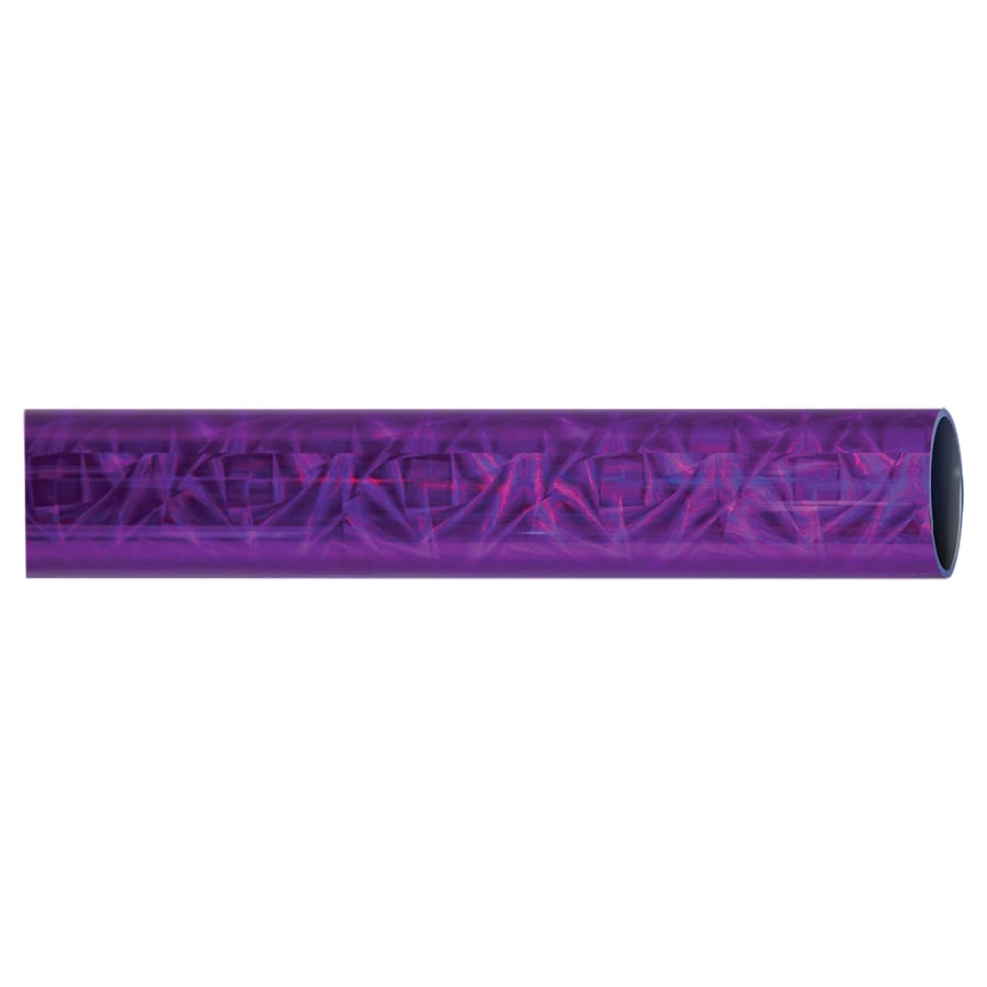 45" Round Trophy Column Tubing, 1 3/4" (Cut to Length) - 45" Round Purple Dazzle Full Wrap Trophy Column