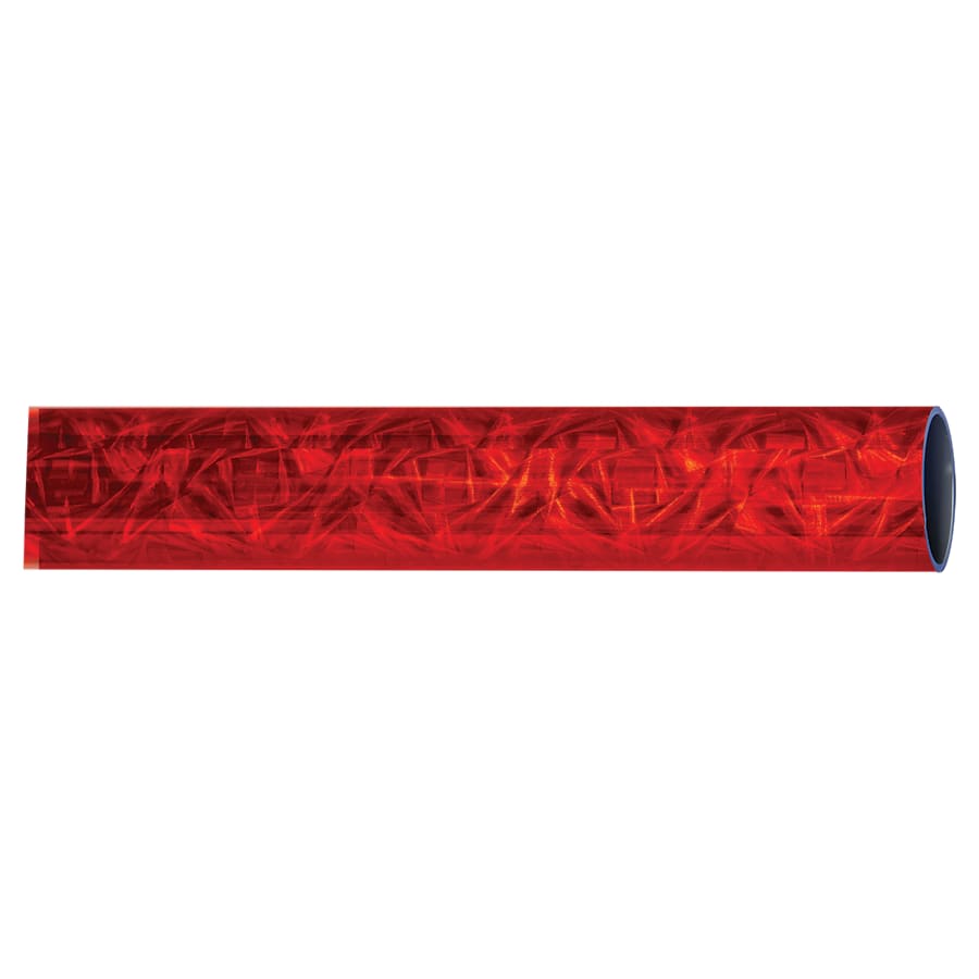 45" Round Trophy Column Tubing, 1 3/4" (Cut to Length) - 45" Round Red Dazzle Full Wrap Trophy Column