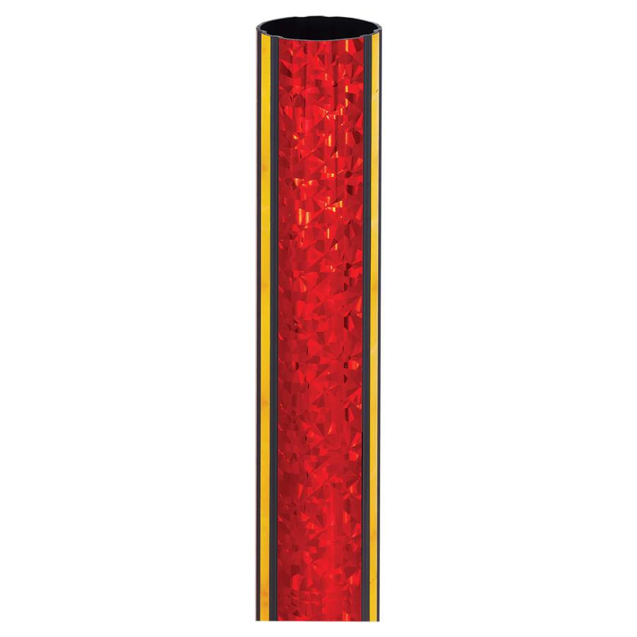 45" Round Trophy Column Tubing, 1 3/4" (Cut to Length) - 45" Round Red/Gold Illusion Trophy Column