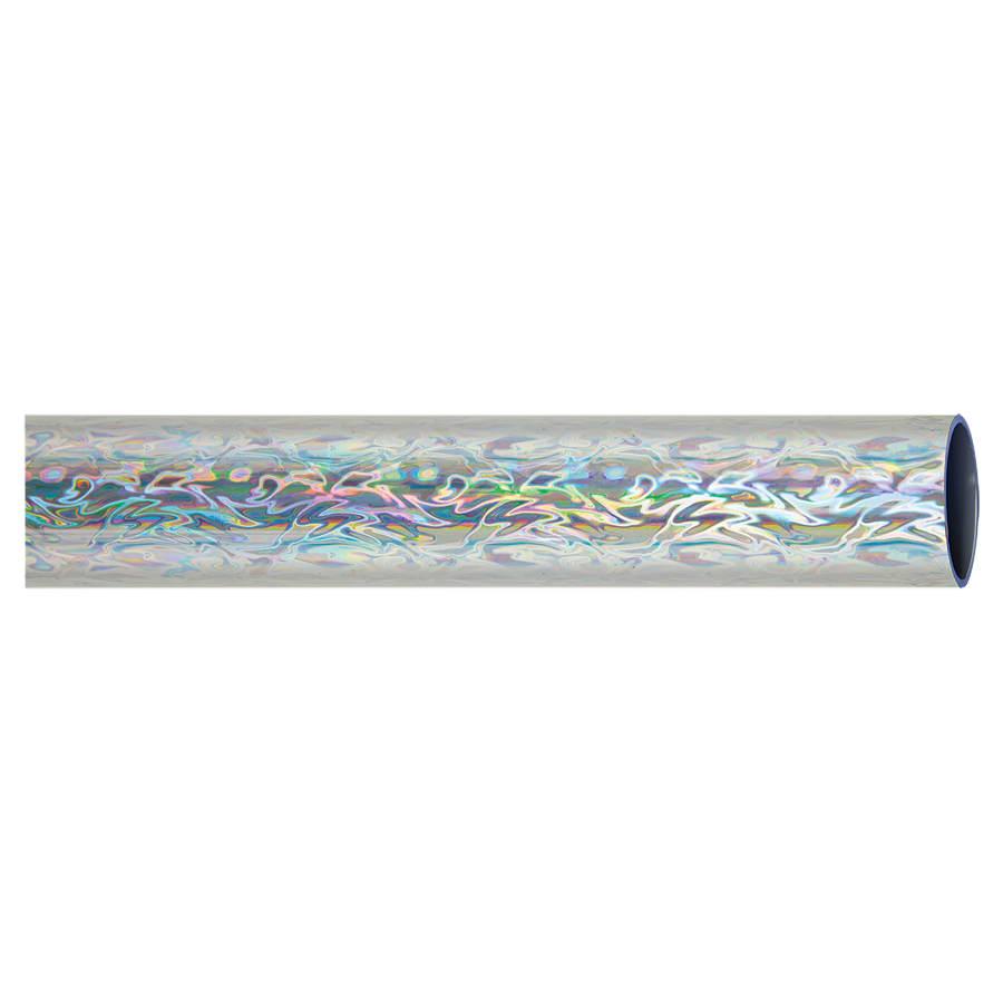 45" Round Trophy Column Tubing, 1 3/4" (Cut to Length) - 45" Round Silver Vapor Full Wrap Trophy Column