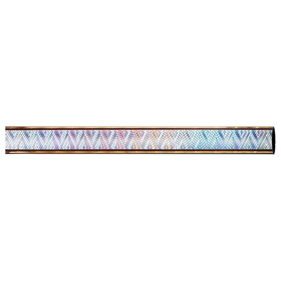 45" Round Trophy Column Tubing, 1 3/4" (Cut to Length) - 45" Silver/Gold Round Aztec Trophy Column