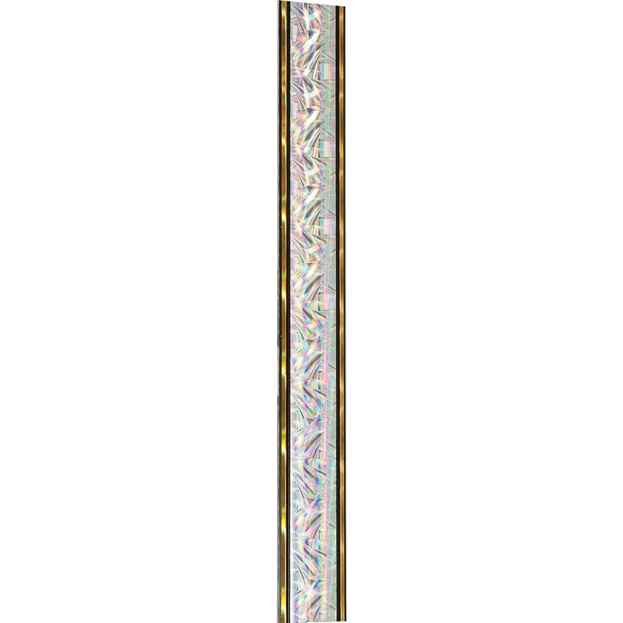 45" Round Trophy Column Tubing, 1 3/4" (Cut to Length) - 45" Silver/Gold Round Dazzle Trophy Column