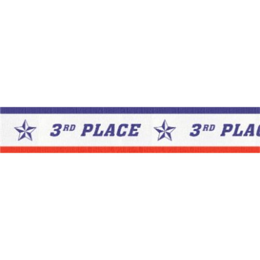 7/8" Medal Neck Ribbons with or without Snap Clip (Packs) - 7/8" 3rd Place Sport Neck Ribbon with Snap Clip