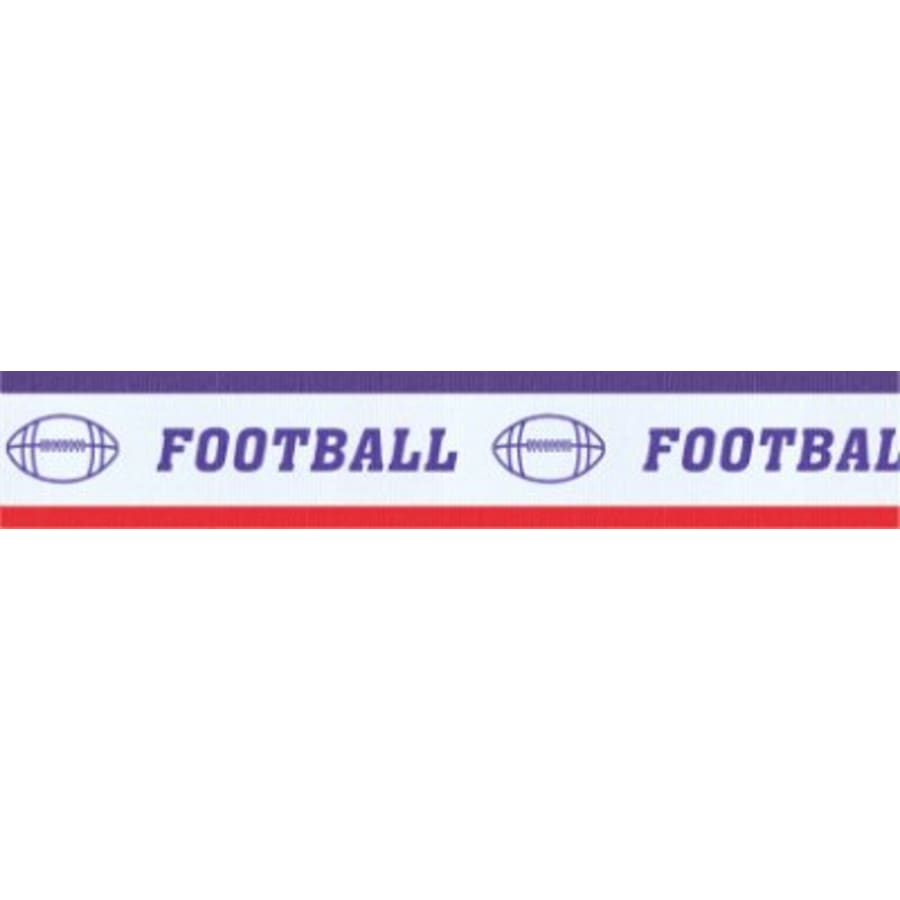 7/8" Medal Neck Ribbons with or without Snap Clip (Packs) - 7/8" Red/White/Blue Football Sport Neck Ribbon with Snap Clip