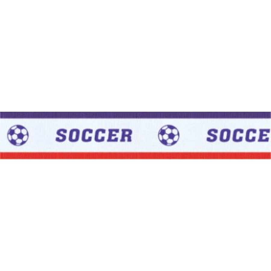7/8" Medal Neck Ribbons with or without Snap Clip (Packs) - 7/8" Red/White/Blue Soccer Sport Neck Ribbon with Snap Clip