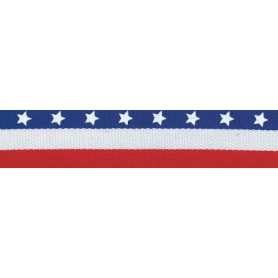 7/8" Medal Neck Ribbons with or without Snap Clip (Packs) - 7/8" Stars & Stripes Neck Ribbon with Snap Clip