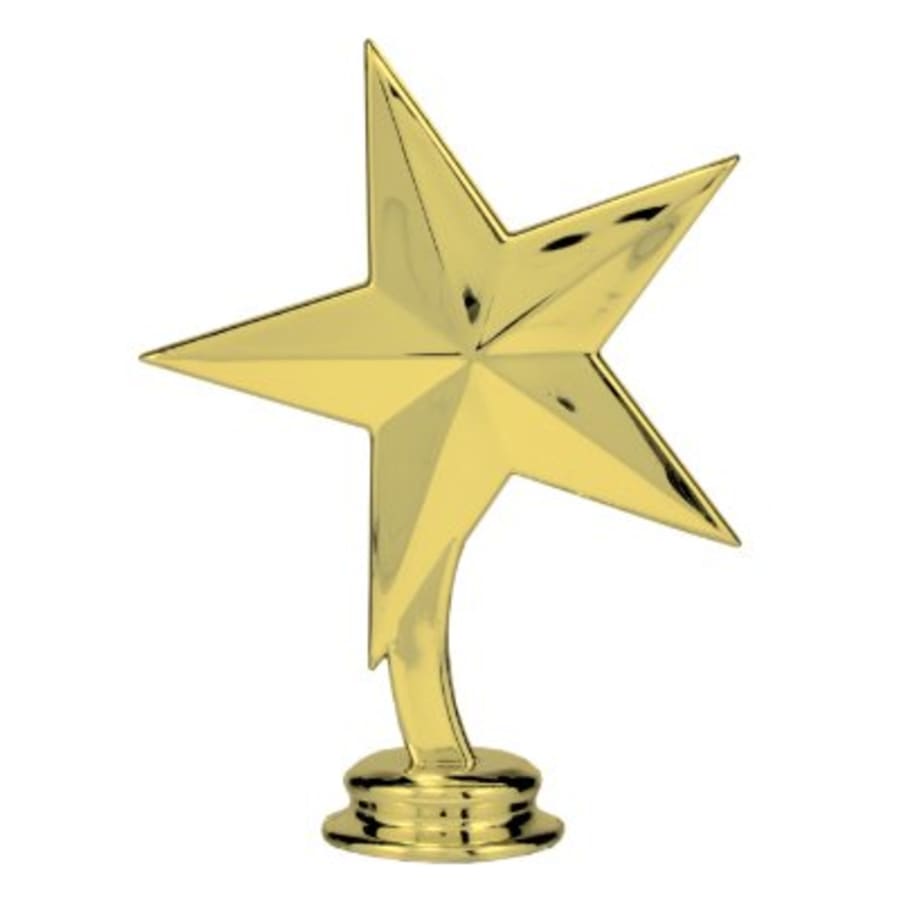 Academic, Music, Novelty and Victory Trophy Figures (Packs) - 4 3/4" Gold Star Figure