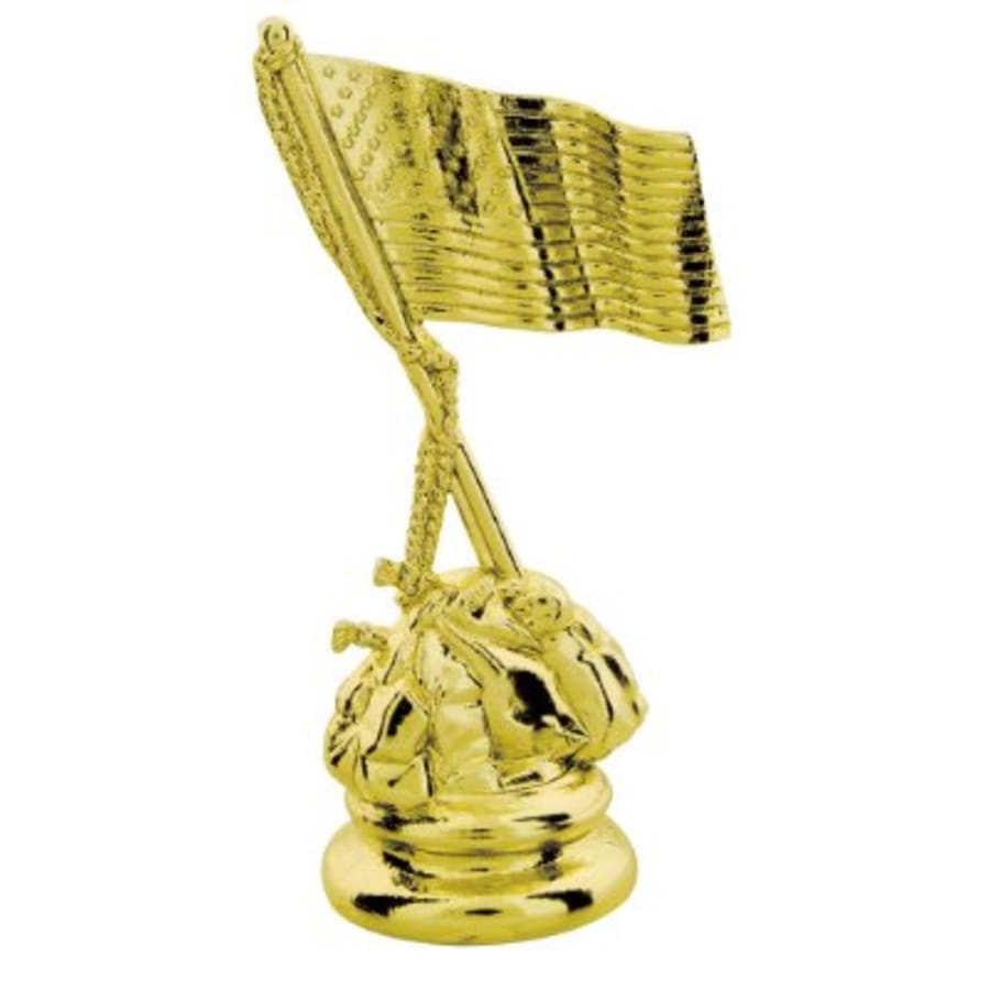 Academic, Music, Novelty and Victory Trophy Figures (Packs) - 4" USA Flag Figure