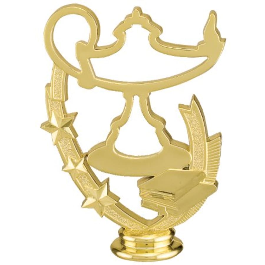 Academic, Music, Novelty and Victory Trophy Figures (Packs) - 5 1/2" Lamp of Knowledge Profile Figure