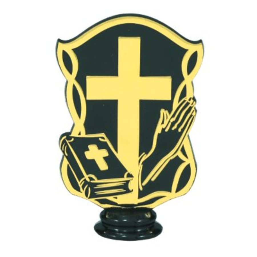 Academic, Music, Novelty and Victory Trophy Figures (Packs) - 5" Black/Gold Cross Figure