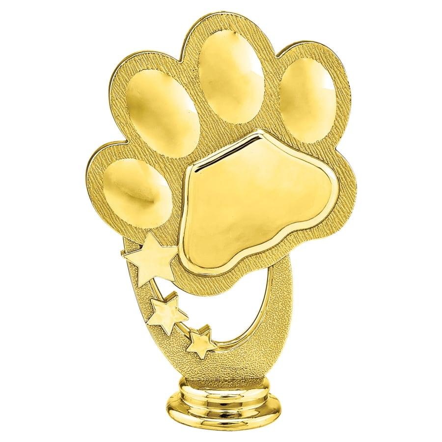 Academic, Music, Novelty and Victory Trophy Figures (Packs) - 5" Gold Paw Figure