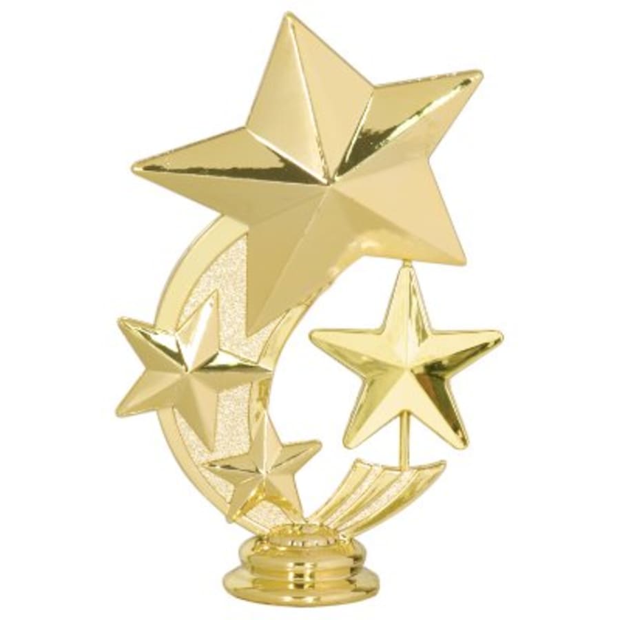 Academic, Music, Novelty and Victory Trophy Figures (Packs) - 5" Star 3-Star Spinning Figure