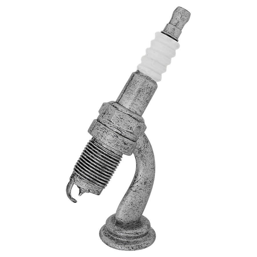 Academic, Music, Novelty and Victory Trophy Figures (Packs) - 6" Antique Silver Spark Plug Figure
