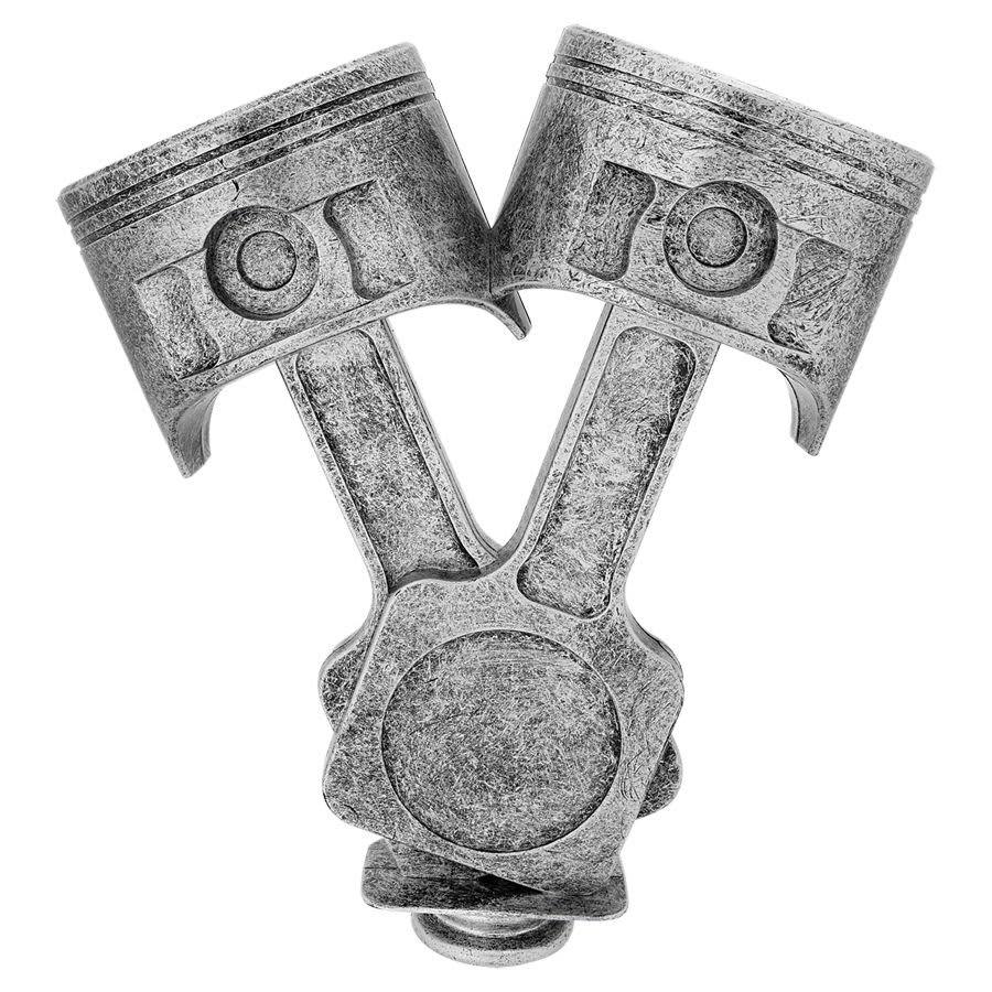 Academic, Music, Novelty and Victory Trophy Figures (Packs) - 8" Antique Silver Piston Figure