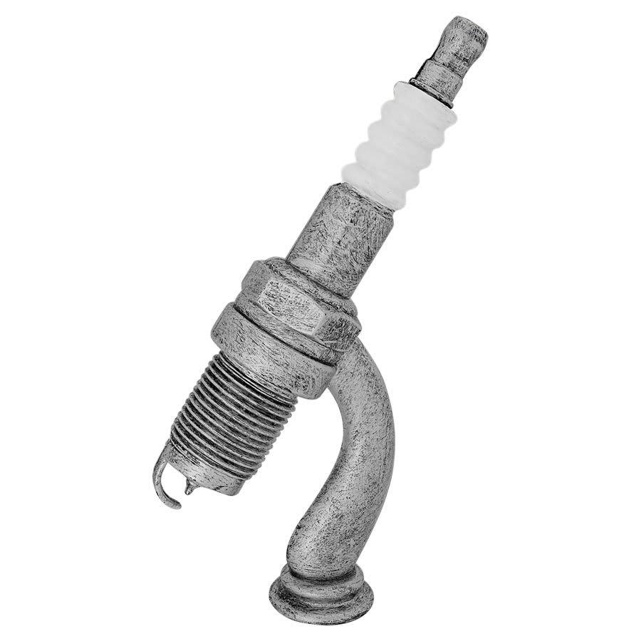 Academic, Music, Novelty and Victory Trophy Figures (Packs) - 8" Antique Silver Spark Plug Figure