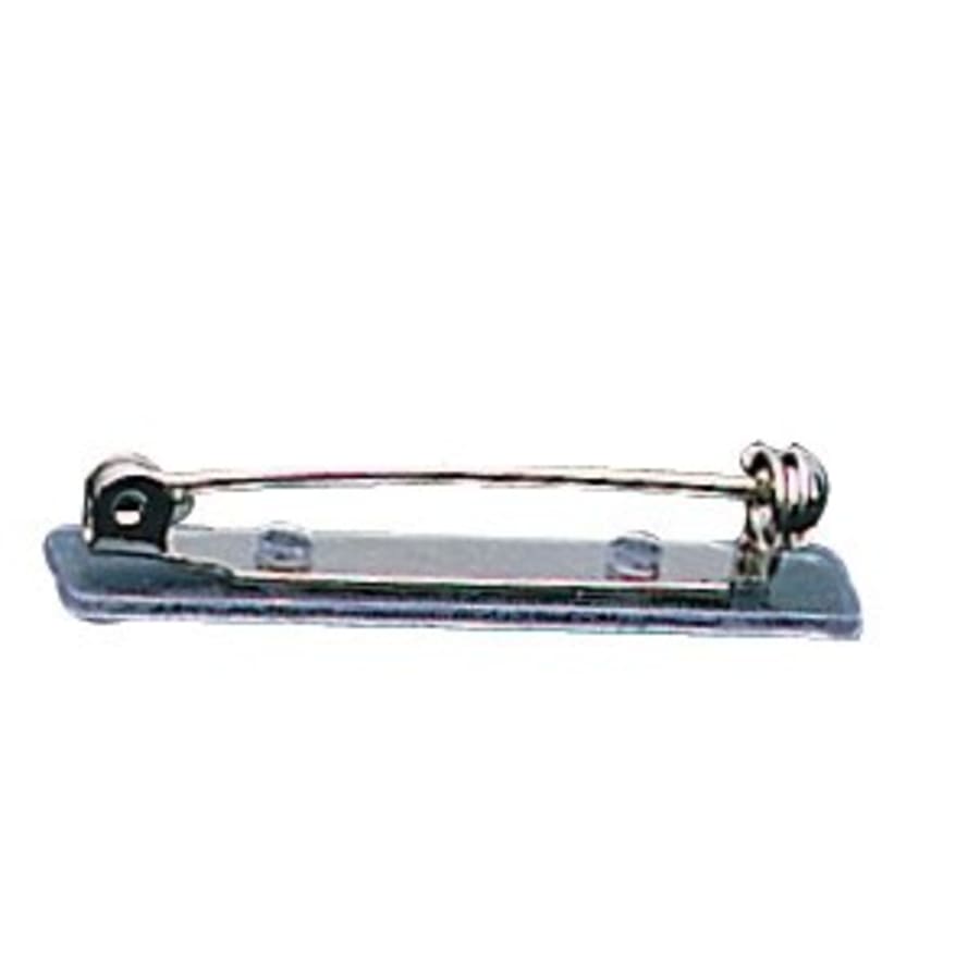 Award Ribbons, Badge Holders, Pin Backs and Lanyards (Packs) - 1 1/2" Clear Top Opening Vinyl Backed Bar Pin