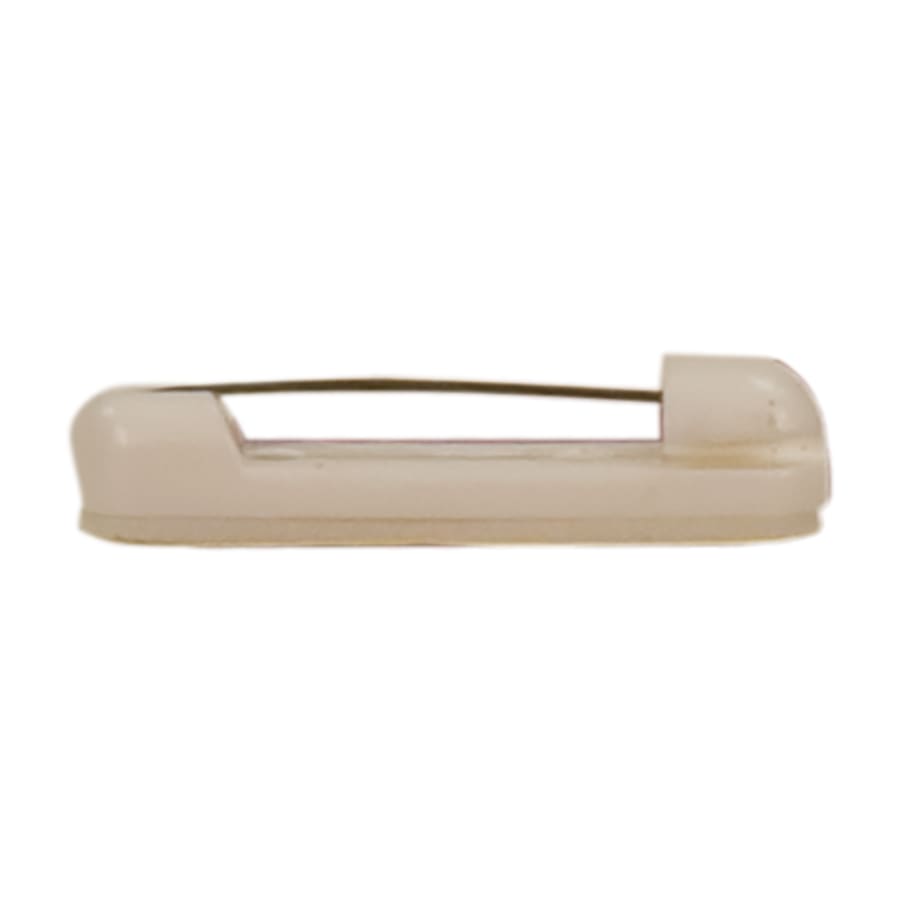 Award Ribbons, Badge Holders, Pin Backs and Lanyards (Packs) - 1 1/2" White Rounded Plastic Bar Pin