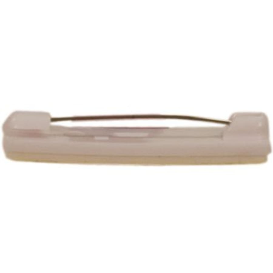 Award Ribbons, Badge Holders, Pin Backs and Lanyards (Packs) - 1 1/2" White Square Plastic Bar Pin with Adhesive
