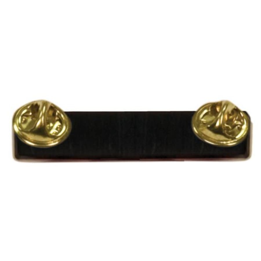 Award Ribbons, Badge Holders, Pin Backs and Lanyards (Packs) - Black Double Post Bar Pin with Clutches and Adhesive