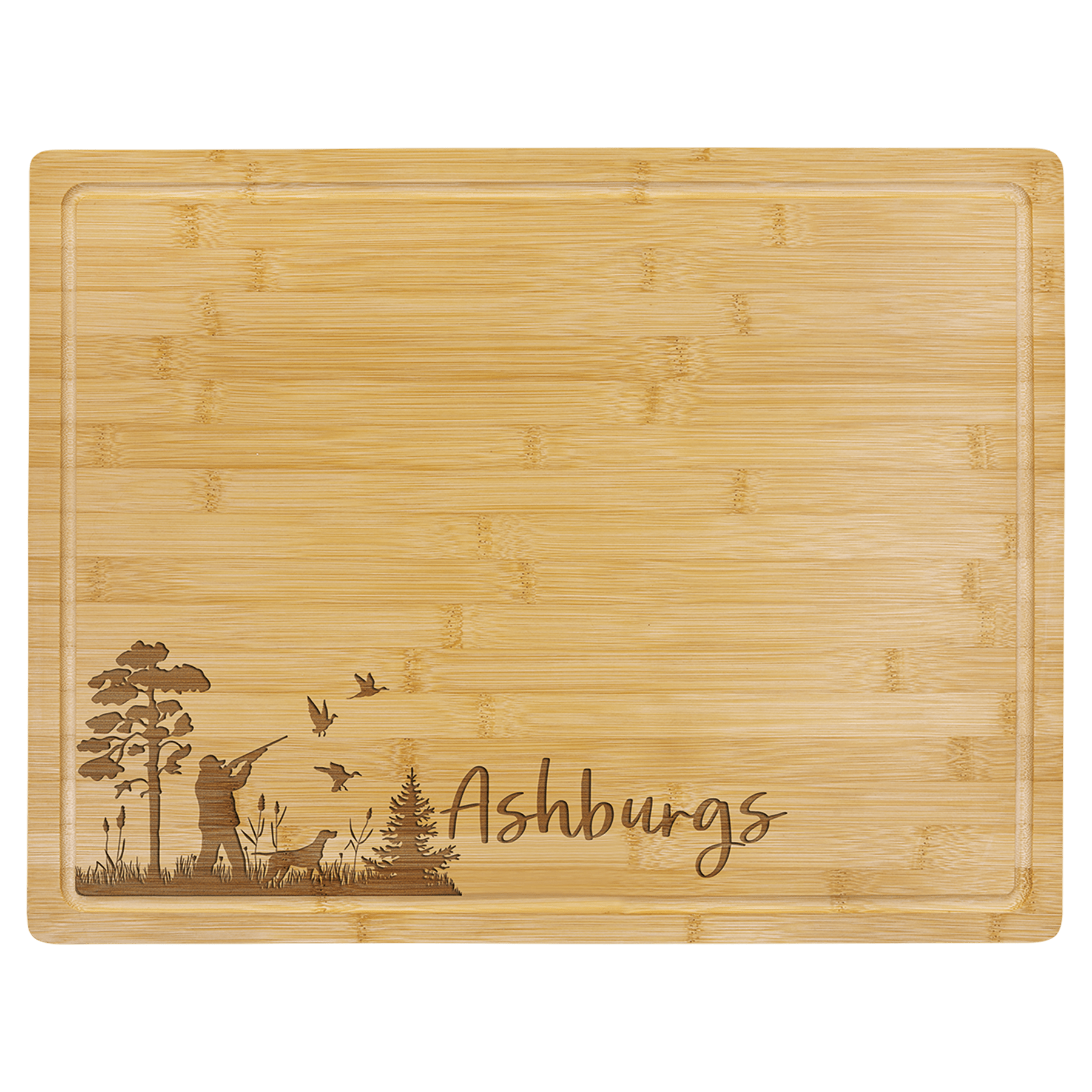 Personalized Bamboo Cutting Board with Juice Groove - 19 3/4in x 15in