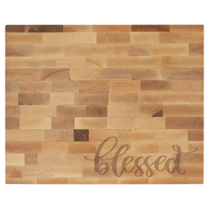 Personalized Butcher Block Cutting Board - Maple 16in x 13in