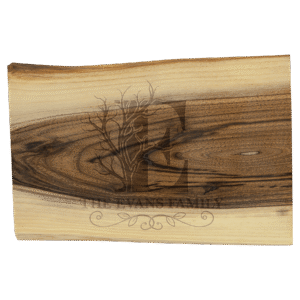 Personalized Black Walnut Cutting and Charcuterie Board - 9in x 6in Bar Board