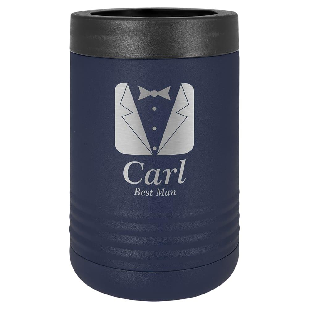Personalized Polar Camel Can Cooler - Standard 12 oz. Can & Bottle, Navy Blue