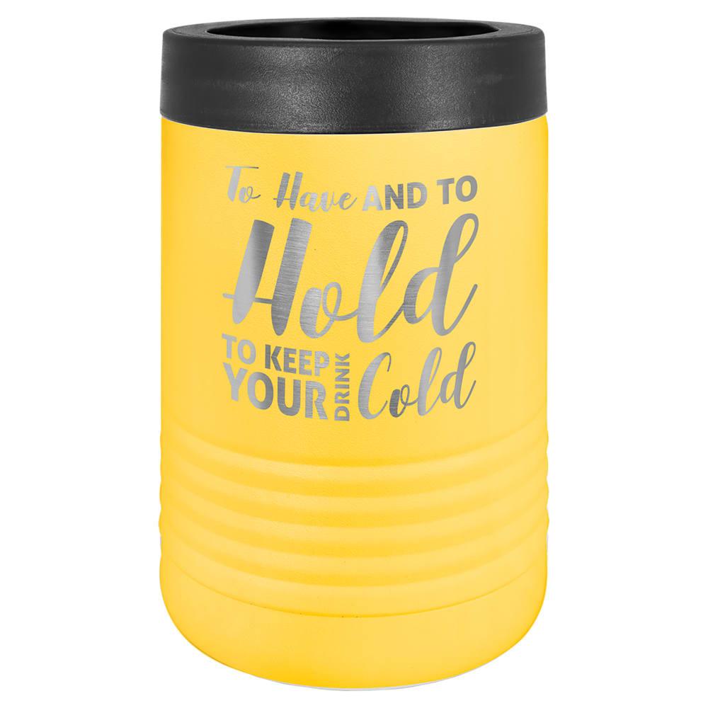 Personalized Polar Camel Can Cooler - Standard 12 oz. Can & Bottle, Yellow