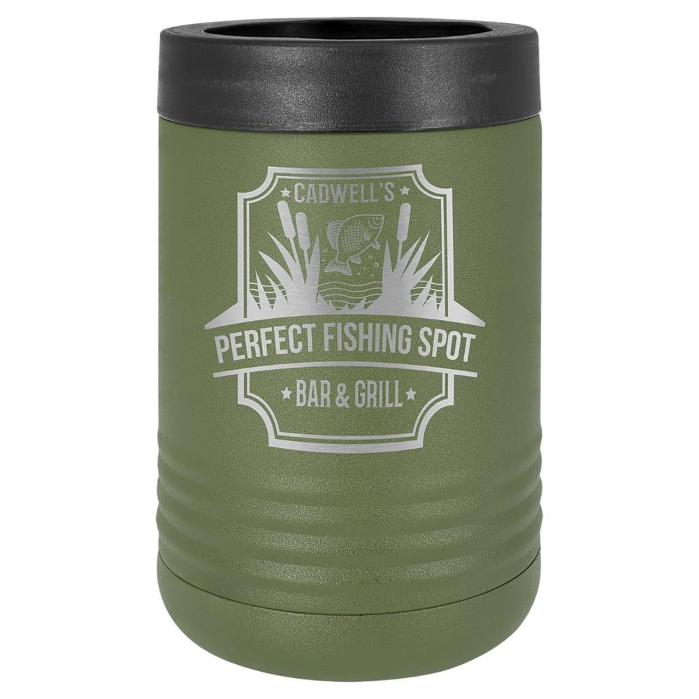 Personalized Polar Camel Can Cooler - Standard 12 oz. Can & Bottle, Olive Green