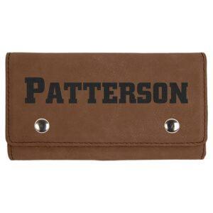 Personalized Card and Dice Set - Dark Brown