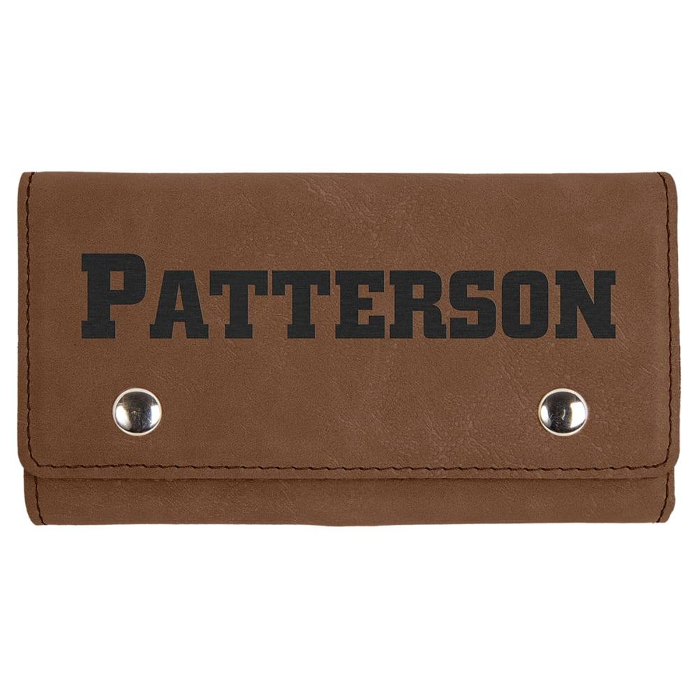 Personalized Card and Dice Set - Dark Brown
