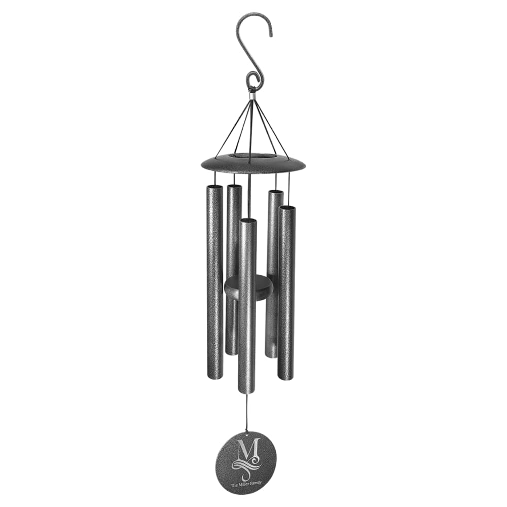 Personalized Wind Chime, Memorial & Family - 30" with 4" Disc