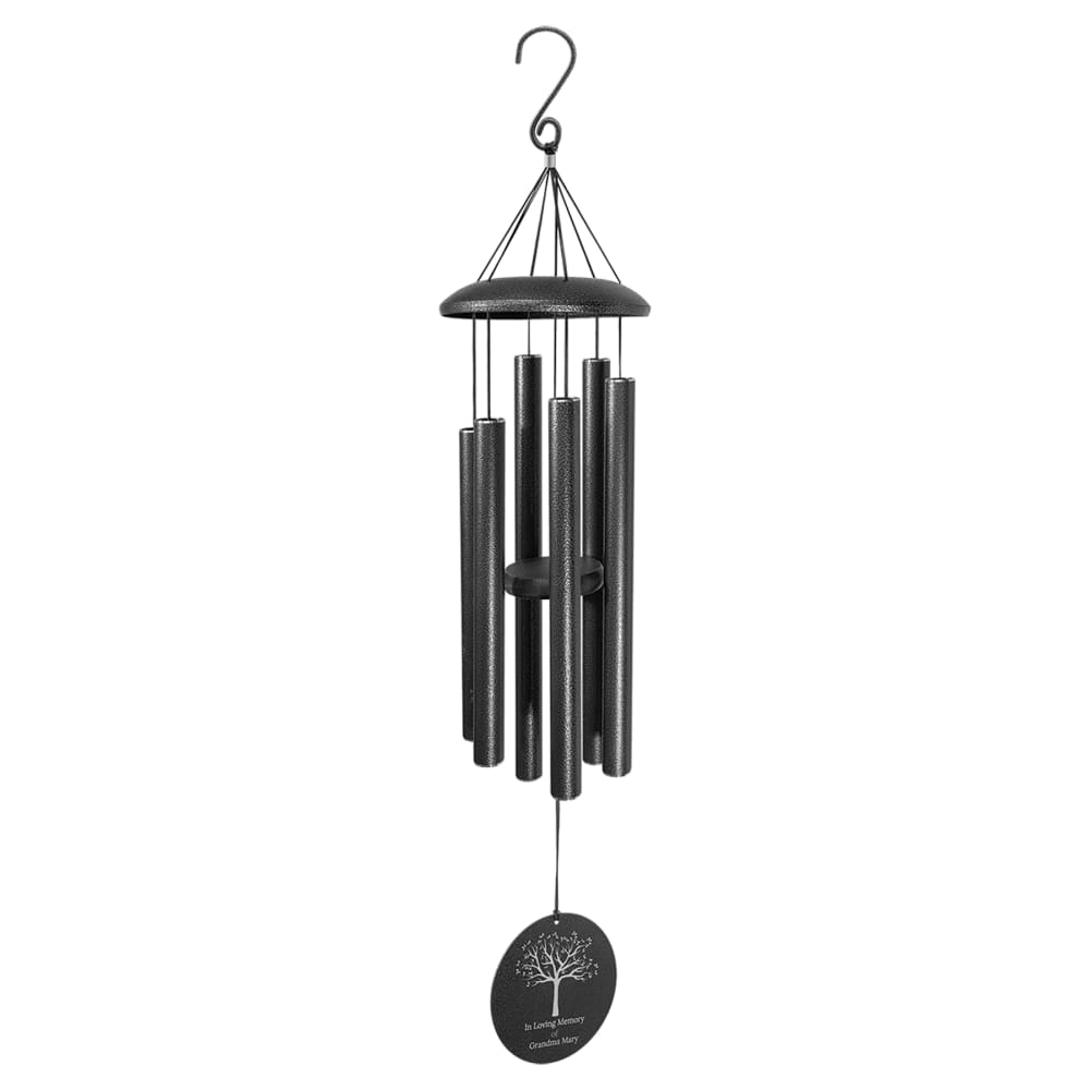 Personalized Wind Chime, Memorial & Family - 36" with 5 1/2" Disc