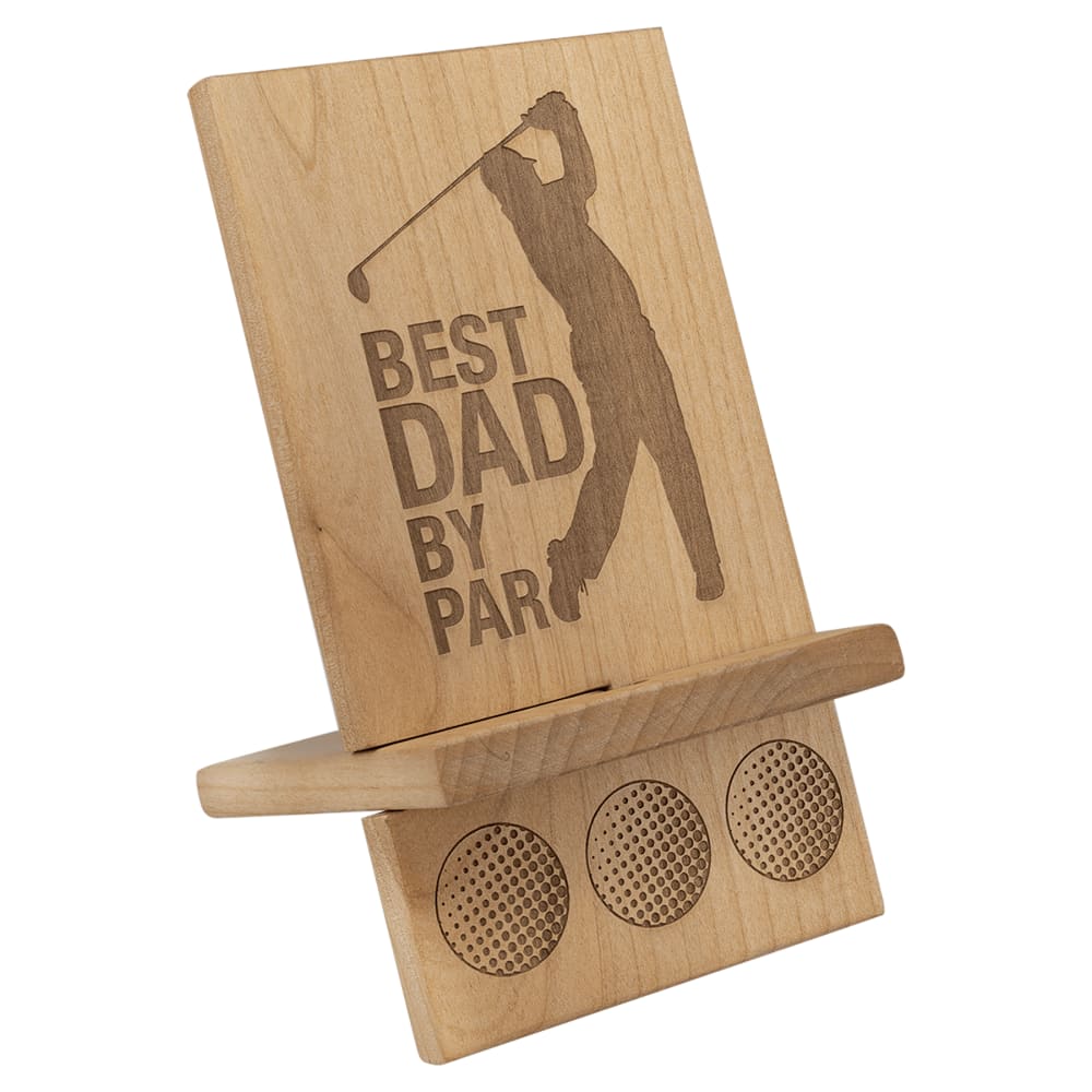Personalized Wood Phone Stand & Tablet Easel - 4 1/2" x 8" Phone/Tablet Stand
