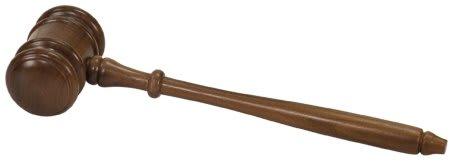 Personalized Gavel, Walnut or Rosewood Piano Finish - Genuine Walnut