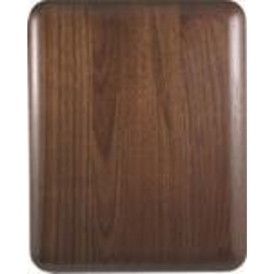 Genuine Walnut, Cherry and Alder Plaques, Blank - 12" x 15" Elliptical Edge Round Corner Genuine Walnut Plaque