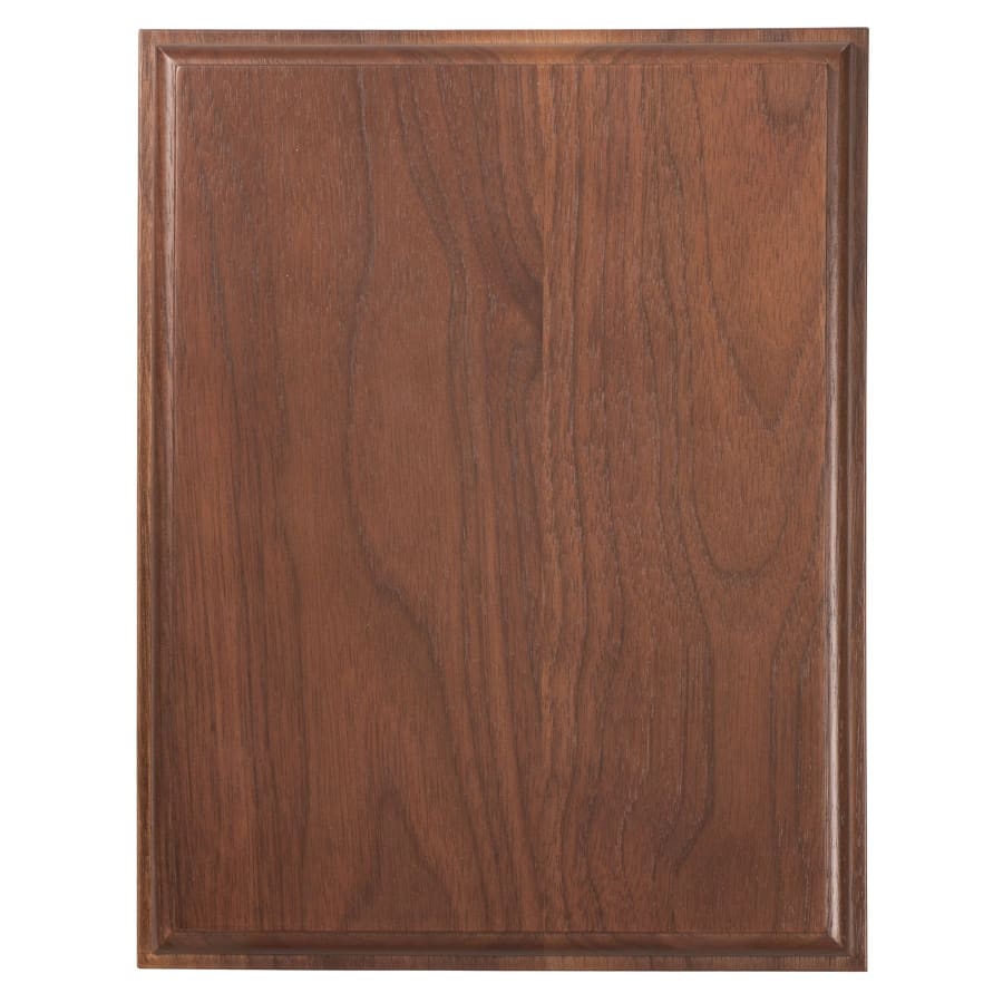 Genuine Walnut, Cherry and Alder Plaques, Blank - 5" x 7" Premium Walnut Step Edge Plaque