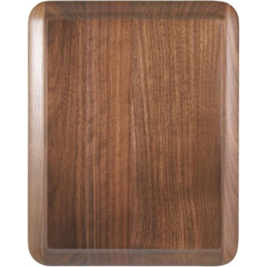 Genuine Walnut, Cherry and Alder Plaques, Blank - 8" x 10" Round Corner Raised Face Genuine Walnut Plaque
