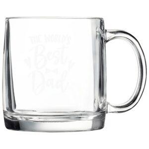 Personalized Glass Coffee Mug - 12 1/4 oz. Clear Mug