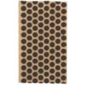 Packaging Supplies - 1/2" Round Brown Felt Dots Roll of 1000