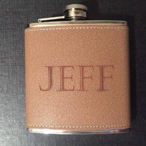 Engraved 6 oz Stainless Flask