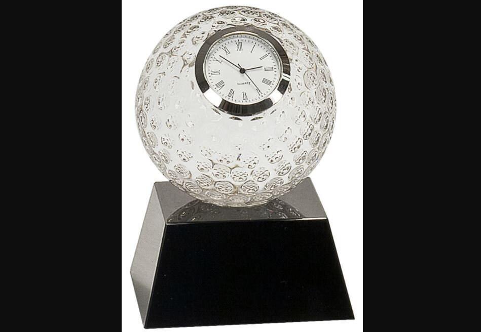 Personalized Crystal Golf Ball Clock – photo 2