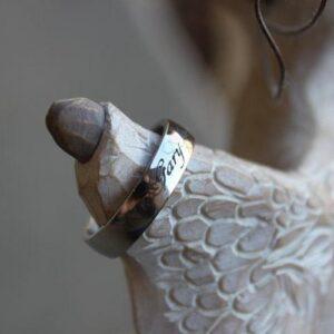 Engraved Couple Rings, Set of 2