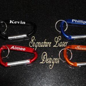 Engraved Carabiner Keychain